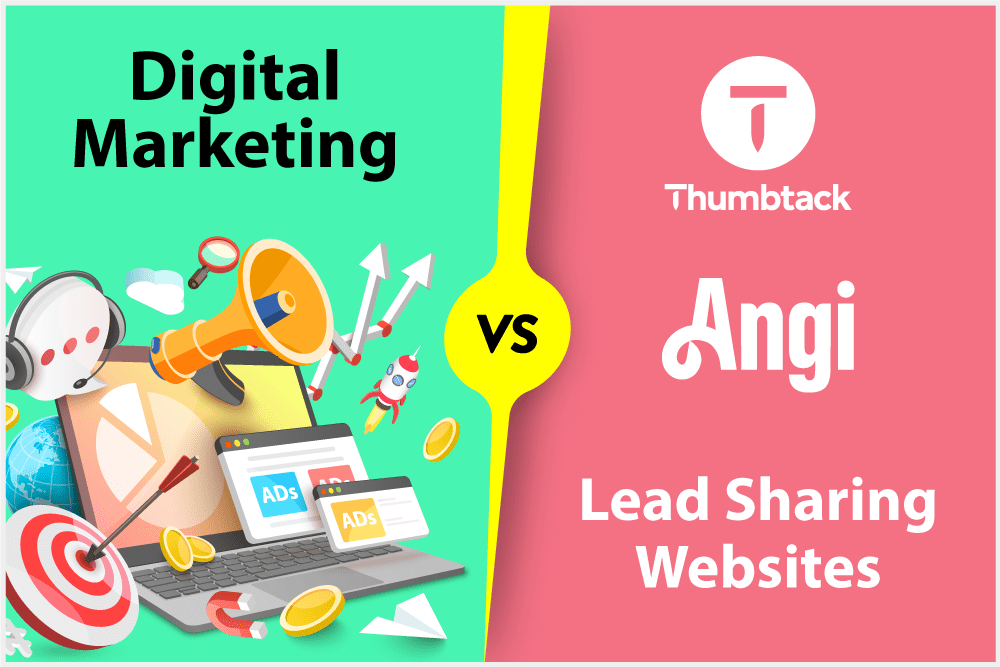 Digital Marketing Vs Lead Sharing websites