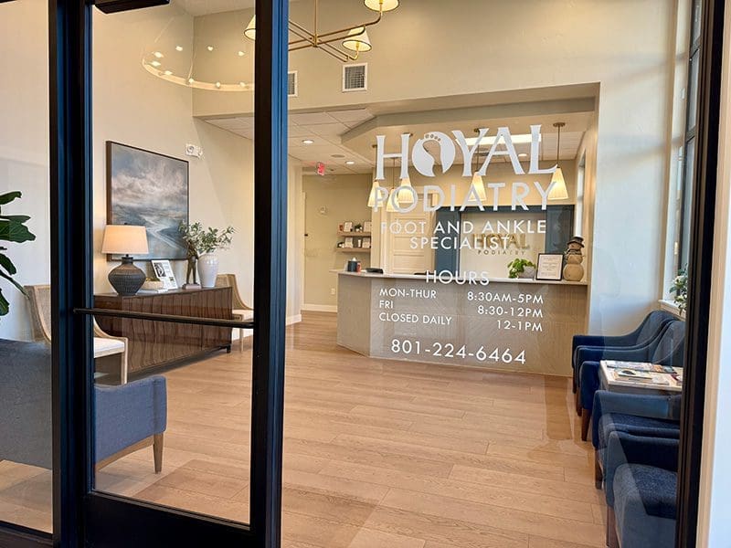 Hoyal Podiatry, a client of ZipLocal's, office door