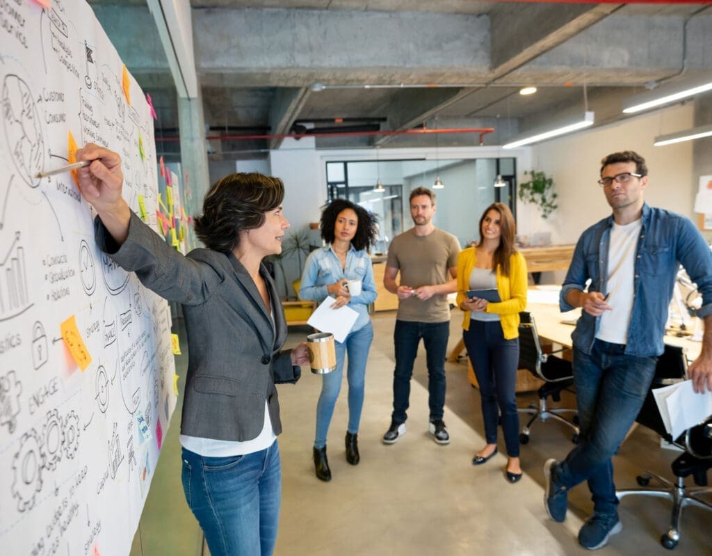 Digital-Marketing-Services-Hero-image Marketing having a strategy meeting